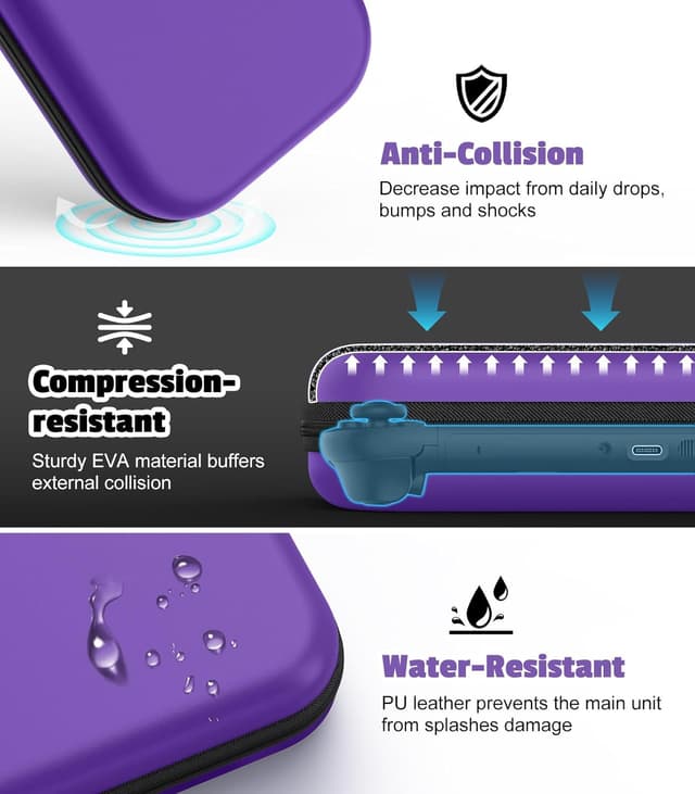 Detalle 2 de MoKo Tasche Switch 2 Case mit 10 Spielen