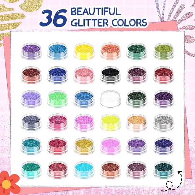 Thumbnail 2 de Glitzer Tattoo Set für Kinder 36 Farben