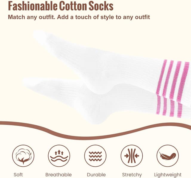 Detalle de Niorasen Calzini Tennis Donna traspiranti in cotone, 6 paia (taglie 35-38 e 39-42) con supporto e punta senza cuciture