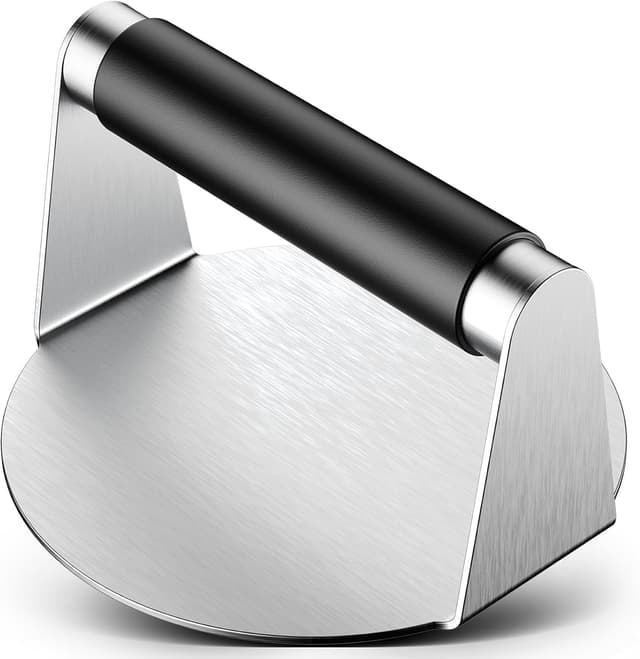 Detalle de Pisol Smash Burger Press (5.5" Stainless Steel Hamburger Smasher Tool) for Griddle & Bacon
