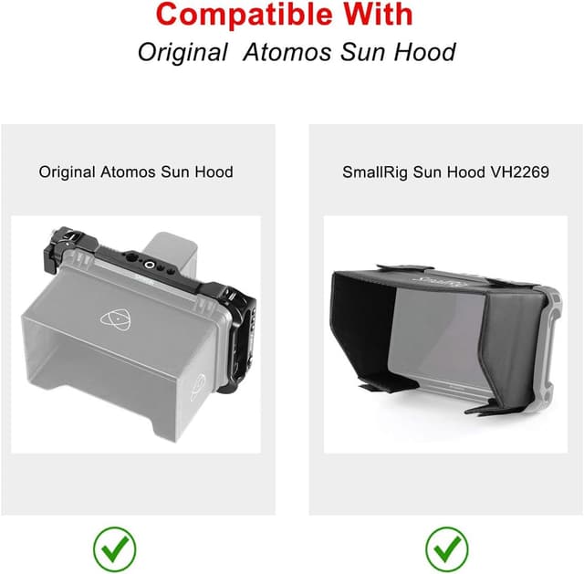 Detalle de SMALLRIG Shinobi Cage AtomX 5" (CMA2305) Käfig für Atomos Shinobi