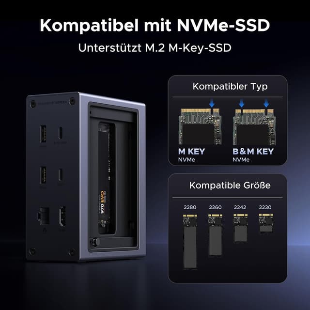 Thumbnail 3 de UGREEN Revodok Pro Dockingstation M.2 NVMe