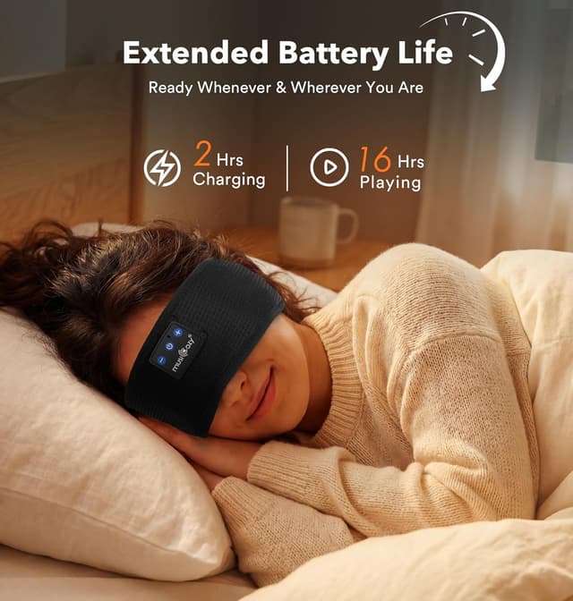 Thumbnail 4 de MUSICOZY Bluetooth Sleep Headphones 16Hrs