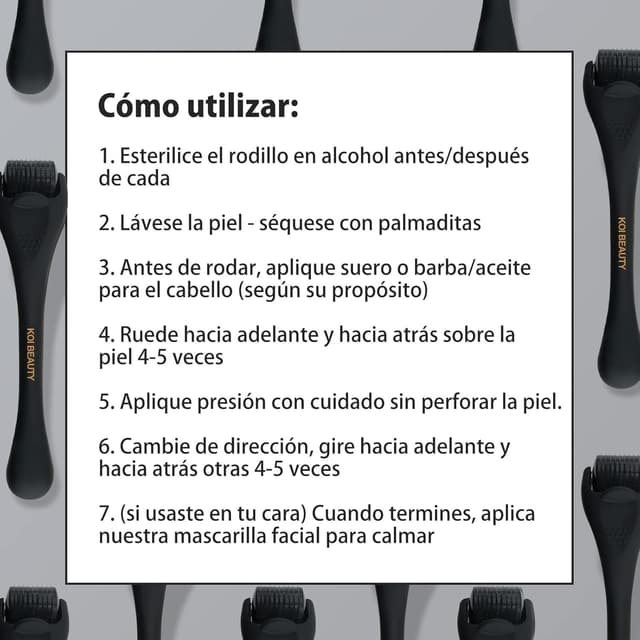 Thumbnail 4 de KOI BEAUTY Derma Roller 0.5 para barba y cabello