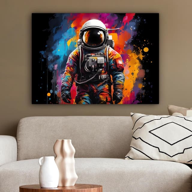 Thumbnail 3 de Impression sur toile 80x60 cm astronaute