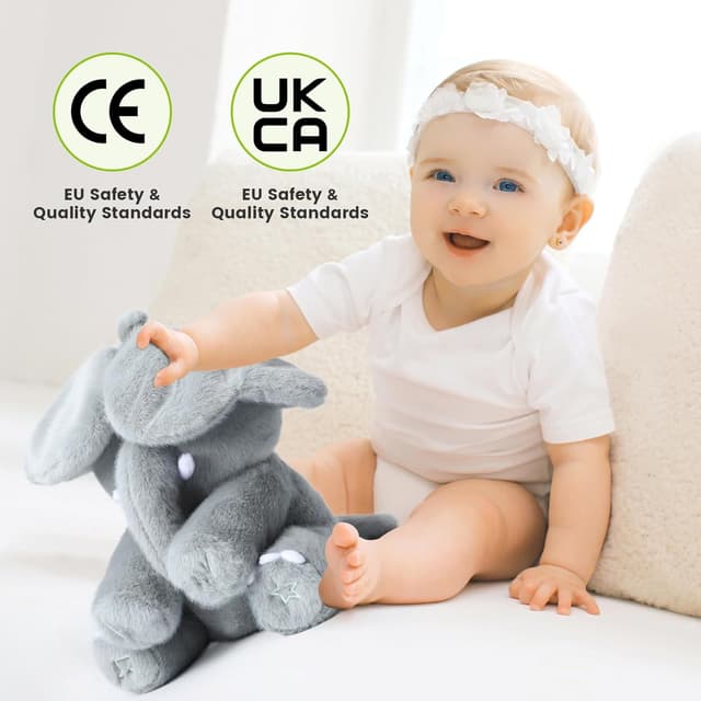 Thumbnail 5 de Tunnyfiy Peek A Boo Elephant Plush Toy