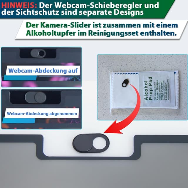 Detalle de STARY magnetischer Sichtschutz für MacBook Air 13,6/13 Zoll (2022–2026, M2–M5) mit blauem Licht- und Blendschutz