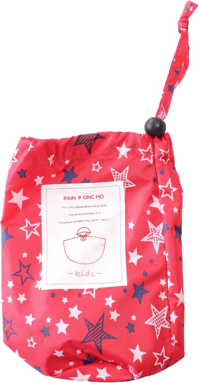 Detalle de QIKADO Regenponcho für Kinder, wasserdicht & faltbar (für 1–12 Jahre)