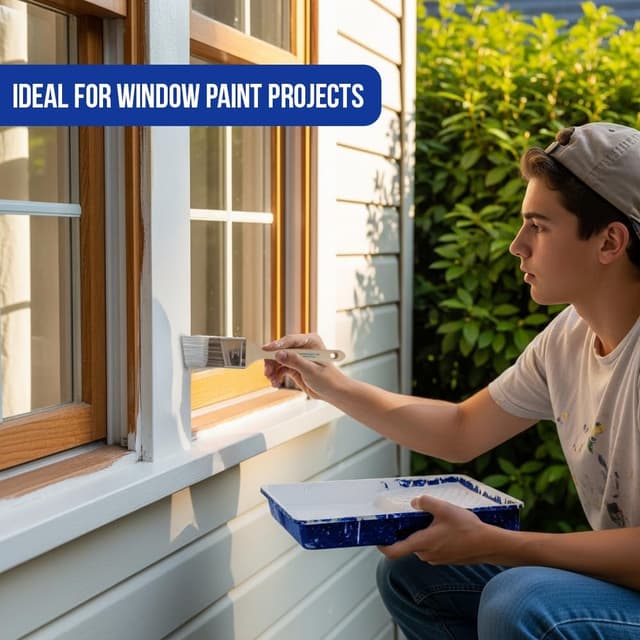 Thumbnail 6 de Pro Grade Paint Brushes 5-Piece Flat & Angle Brush Set for Walls, Trim, Cabinets