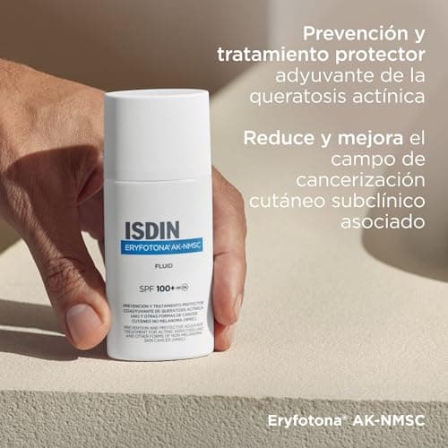 Detalle de ISDIN Eryfotona AK-NMSC Crema SPF 100+ (50 ml), protector solar coadyuvante para queratosis actínica