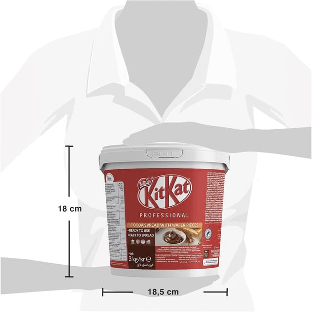 Thumbnail 17 de KITKAT Chocolate Untable con Galletas, Cubo 3kg 🍫