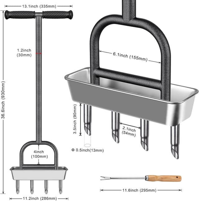 Thumbnail 4 de BeneLabel Lawn Aerator Hollow Tine 93cm