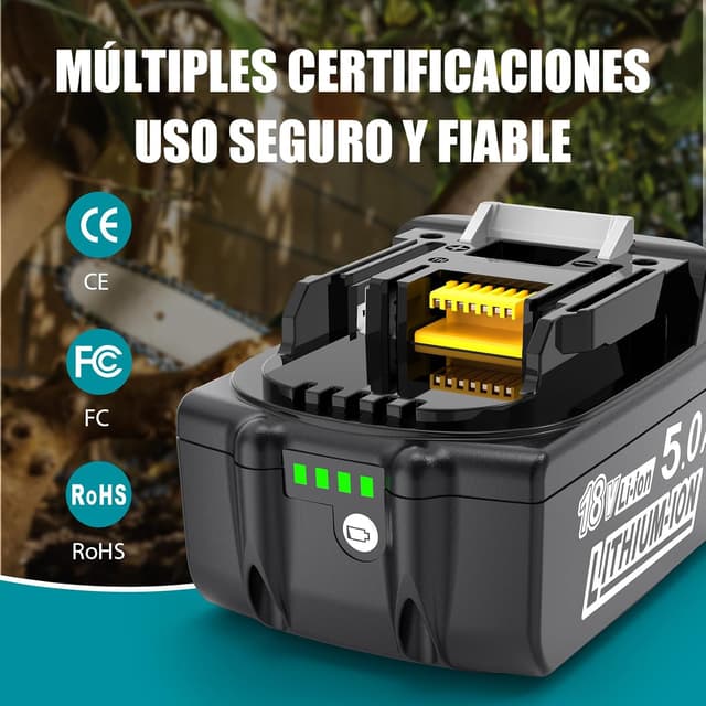 Thumbnail 4 de MoeuGreenBattX 18V 5Ah Batería para Makita