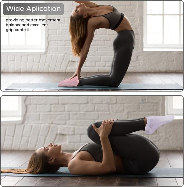 Thumbnail 5 de Dzpuhuojz Calcetines Pilates antideslizantes 6 pares