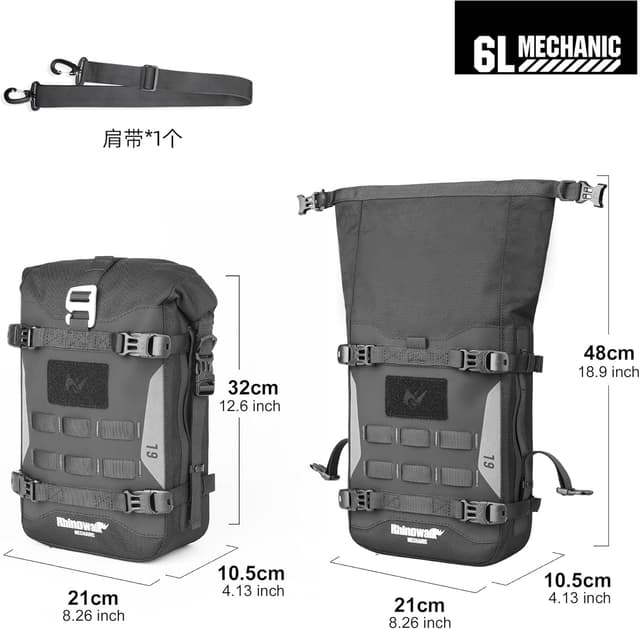 Detalle 2 de Rhinowalk Bolsa para parachoques 6 L