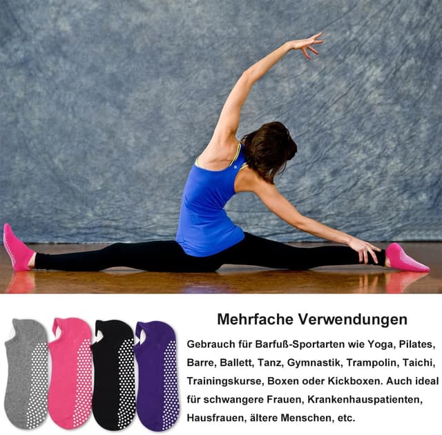 Thumbnail 5 de Yoga-Socken Damen 4 Paar 35-43