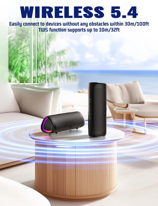 Thumbnail 5 de UOHHBOE 30W Bluetooth Speaker with 24H Play