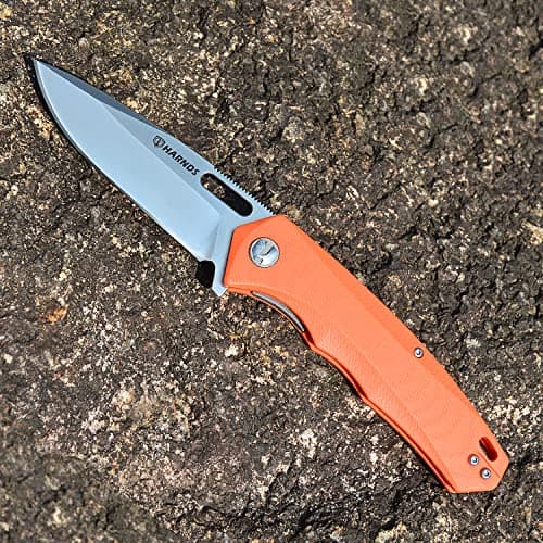 Thumbnail 3 de Harnds Navaja plegable Castor CK6118 con hoja AUS-8 y mango G10, 123 g, naranja