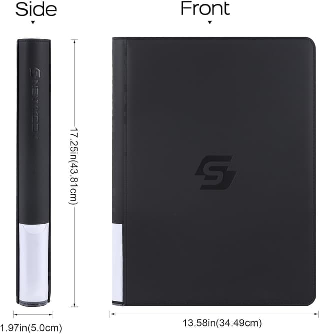 Detalle de Snewkcdy Snekdy Premium Trading Card Binder (1024 Pockets) with PU Leather-Style Waterproof Cover