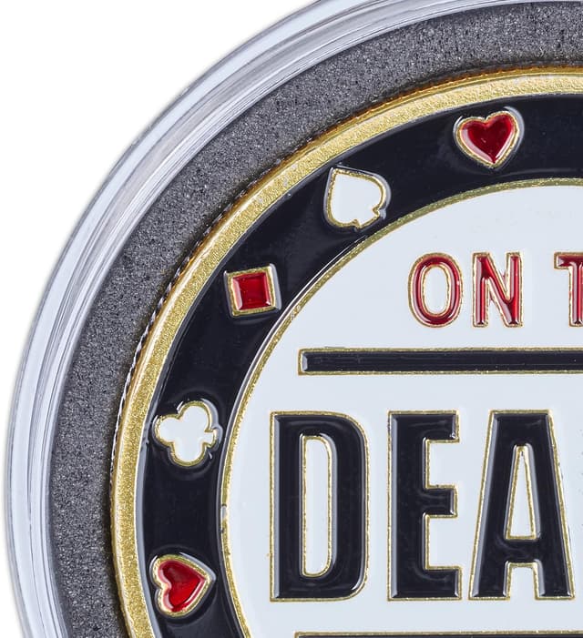 Thumbnail 6 de Relaxdays boutons de poker dorés Ø 4 cm