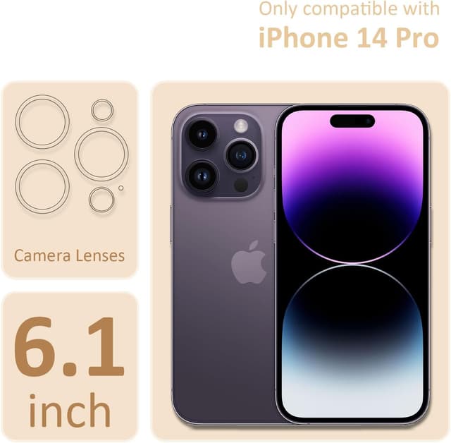 Detalle 2 de CAROKI Clear Christmas Phone Case for iPhone 14 Pro (6.1")