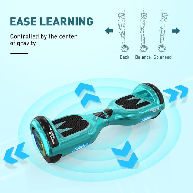 Detalle 2 de MEGA MOTION Hoverboard für Kinder mit 6,5 Zoll & Bluetooth-Lautsprecher