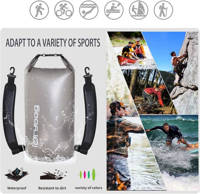 Detalle de IDRYBAG sac étanche transparent 2 L