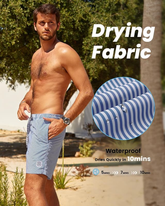 Detalle 1 de MaaMgic Men's Quick Dry Swimming Trunks