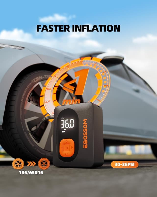 Detalle 2 de EBOSSOM Bomba de aire eléctrica 10 bar