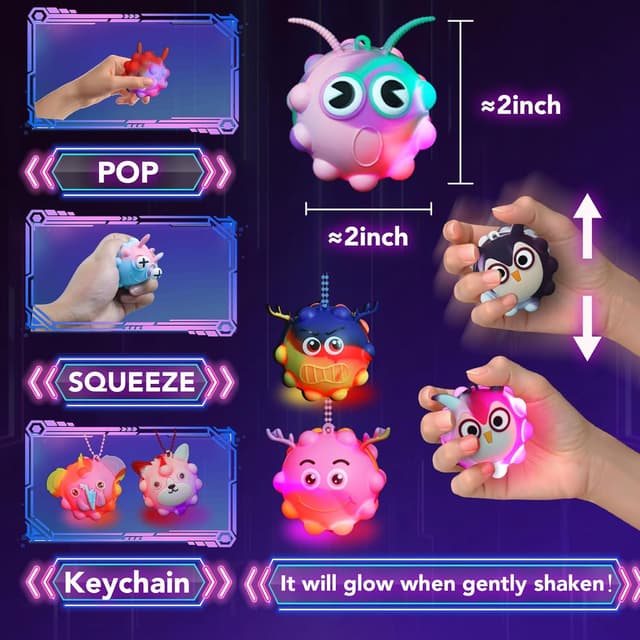 Detalle 2 de 48 Light Up Party Favors Pop Balls 🎉