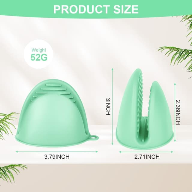 Thumbnail 3 de AUAUY Mini Manoplas de Silicona Resistentes al Calor 🌟