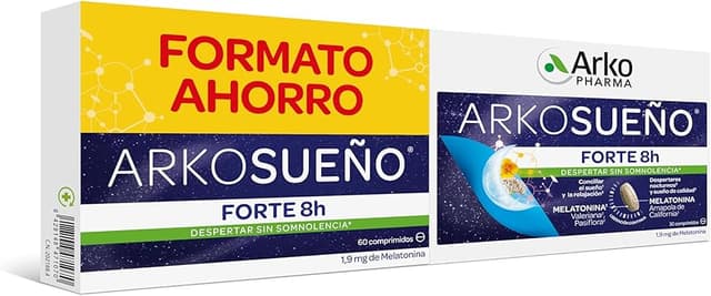 Imagen de Arkopharma Arkosueño Forte 1,9 mg melatonina — 8h de sueño 😴 en OfertitasTOP