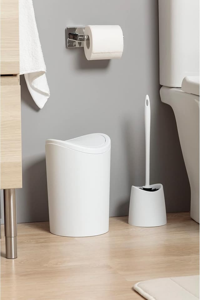 Detalle de TATAY Brosse WC fixe et durable (support fermé) – design moderne, tête à vis