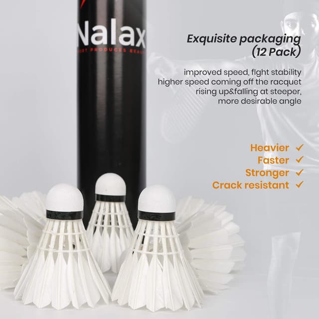 Thumbnail 6 de Nalax Badminton Birdie 12-Pack