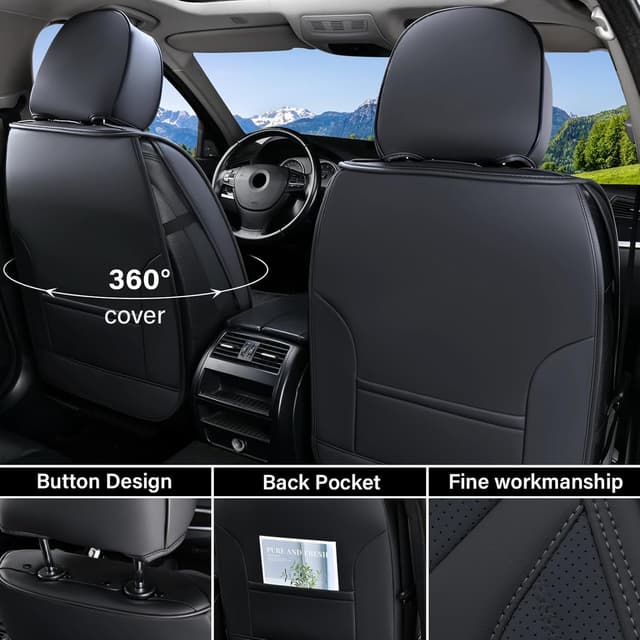 Detalle 2 de Coverado Leather Seat Covers Full Set