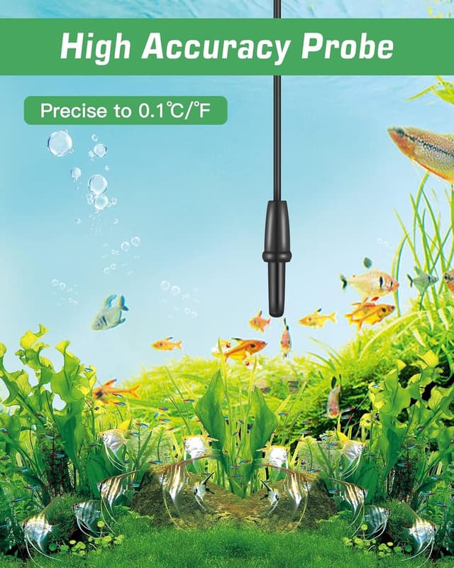 Detalle de Digital aquarium thermometer LCD, 58×38mm