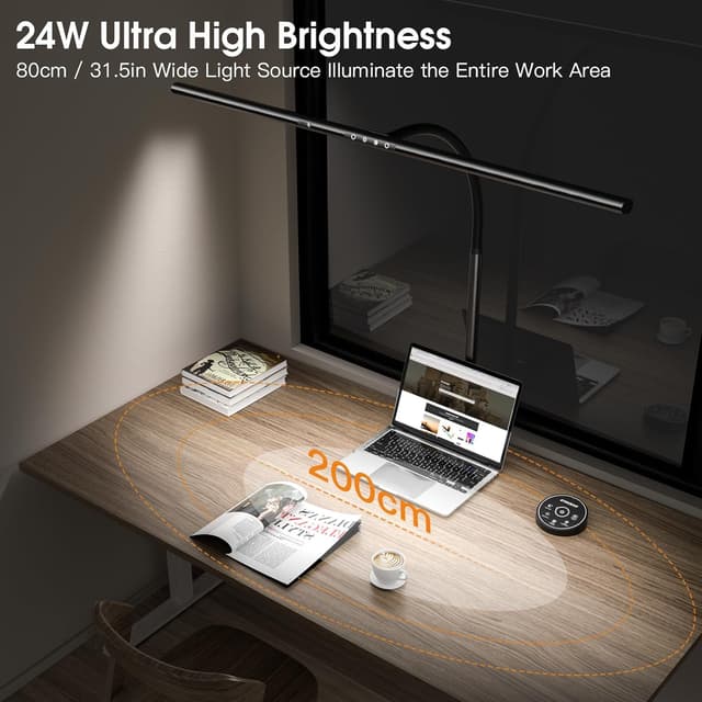 Detalle 2 de EYOCEAN Schreibtischlampe Gestensteuerung 80 cm