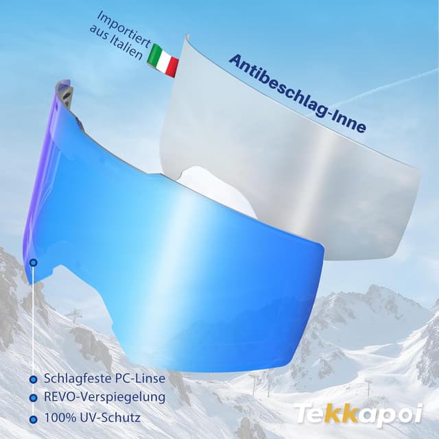 Thumbnail 5 de tekkapoi FJ028B Skibrille UV400