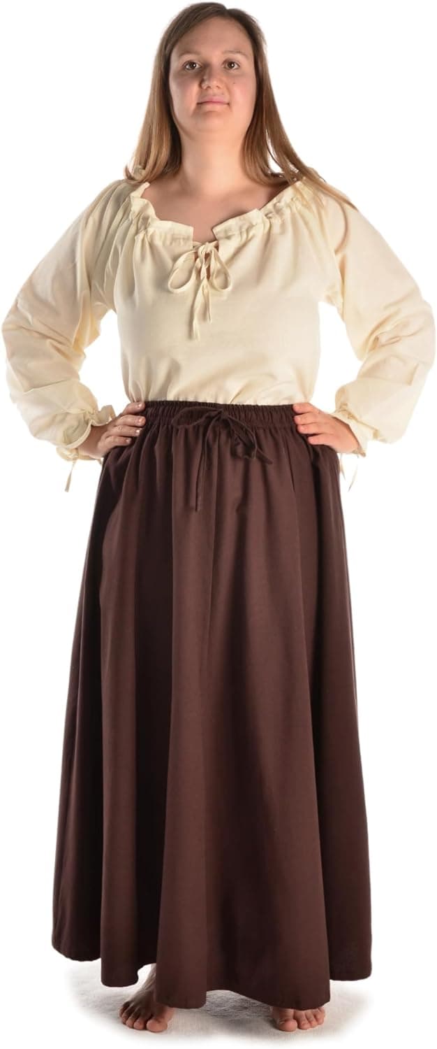 Detalle 2 de HEMAD Jupe Duzabel jupe médiévale 100% coton