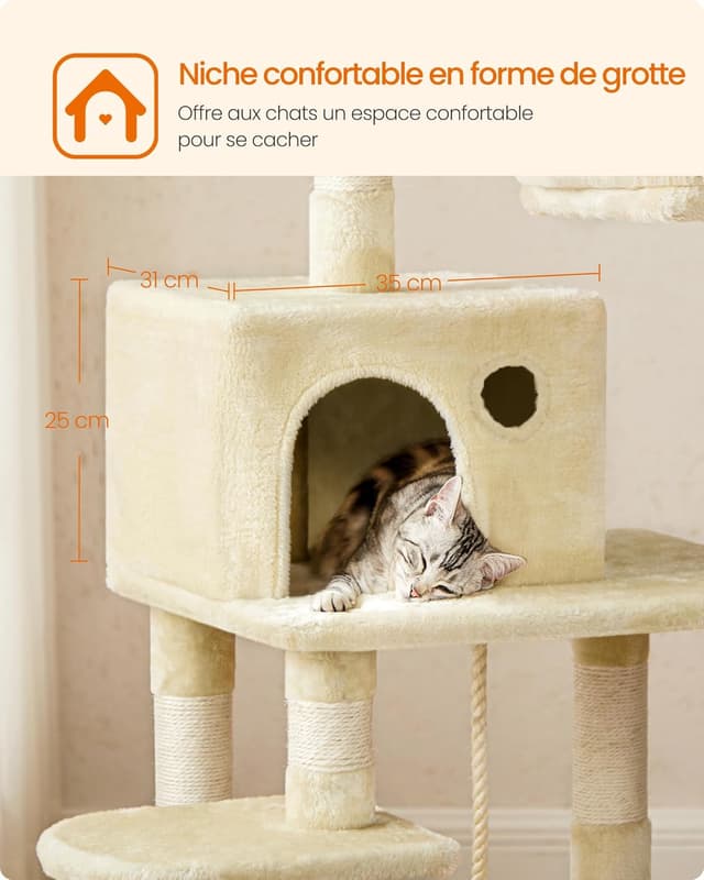 Thumbnail 5 de Feandrea PCT15BE Arbre à chat 143 cm