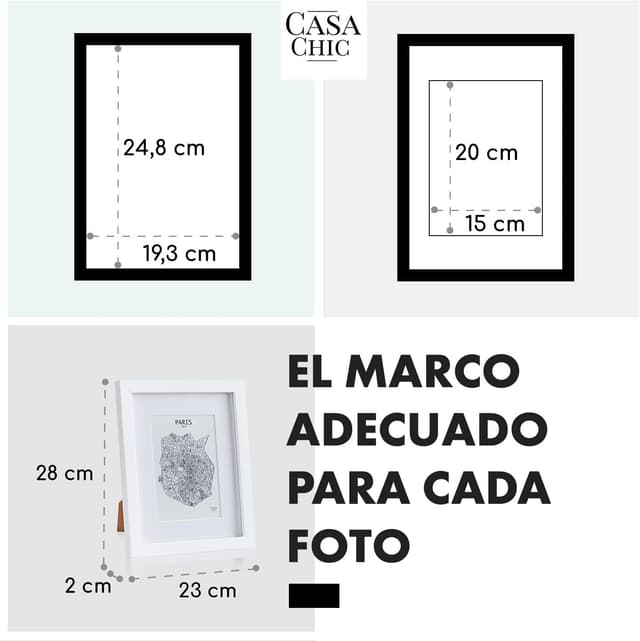 Thumbnail 4 de Casa Chic Marco de Fotos Múltiple 28x23 cm 🖼