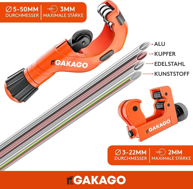 Thumbnail 1 de Gakago Rohrschneider Set 3-50mm mit Entgrater