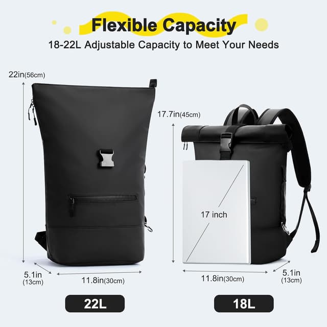 Thumbnail 3 de Reiseresa Rolltop Rucksack 18–22 L