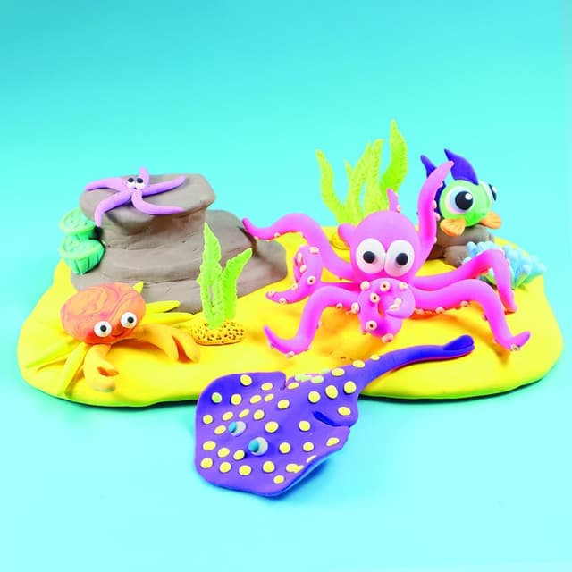 Detalle 1 de SentoSphère Patarev – Coffret de 15 pots de pâte à modeler autodurcissante (18 g) – Modèlage enfant dès 6 ans