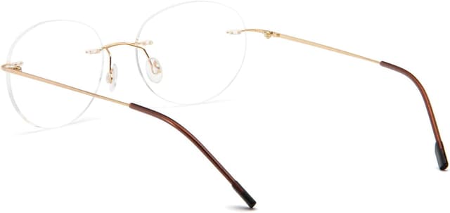 Detalle 2 de KoKoBin Round Randlos Lesebrille aus Titanlegierung – superleicht, hypoallergen (3 Dioptrien)