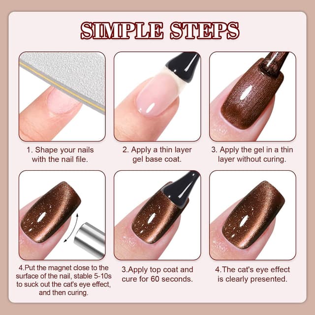 Thumbnail 4 de YSUVIN UV Cat Eye Nagellack 8 ml 💅