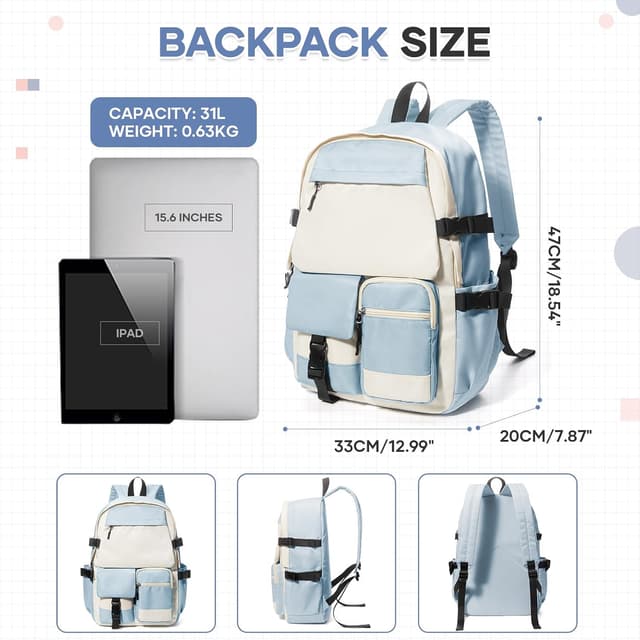 Detalle 2 de Schulrucksack 47 x 33 x 20 cm Laptopfach
