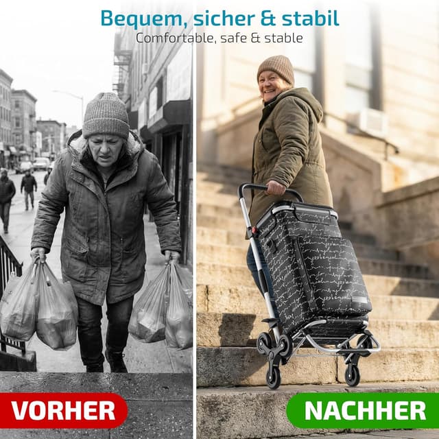 Detalle 2 de Rubberneck Einkaufstrolley mit 44 l