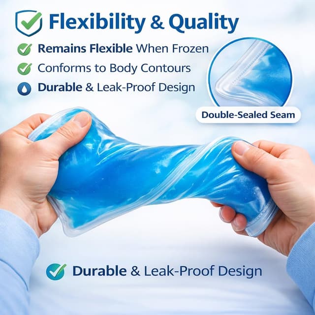 Detalle 2 de HI FINE CARE Gel Ice Packs Wrap 28×13 cm