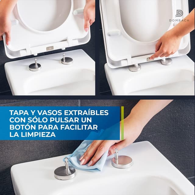 Thumbnail 5 de Dombach® Lamera Premium Tapa WC Universal Blanco 🚽